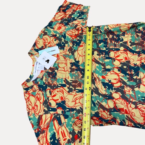 Rare NWT Comme des Garçons X CDG X Disney T Shirt Mickey AOP LIMTED EDITION Sz M - Picture 3 of 6